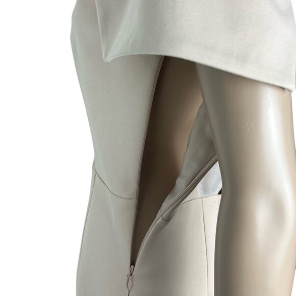 Tibi A-Line Cut-Out Pleated Sheer Cocktail Party Dress - Picture 7 of 14